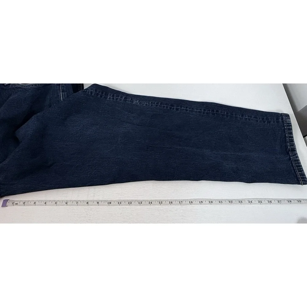 Levis 550 Jeans Mens Size 40x32 Straight Leg DARK Wash‎ Cotton Denim